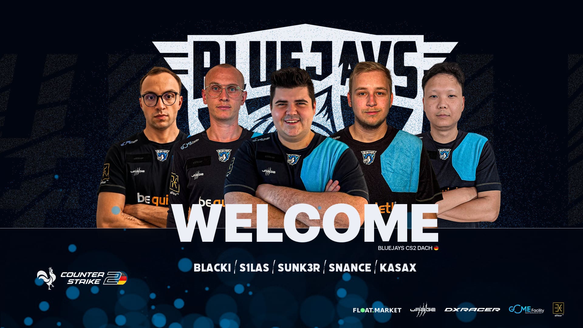 BLUEJAYS welcomes new DACH CS2 roster